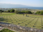 The graveyard at Maleme of German paratroopers killed in the battle of Crete 